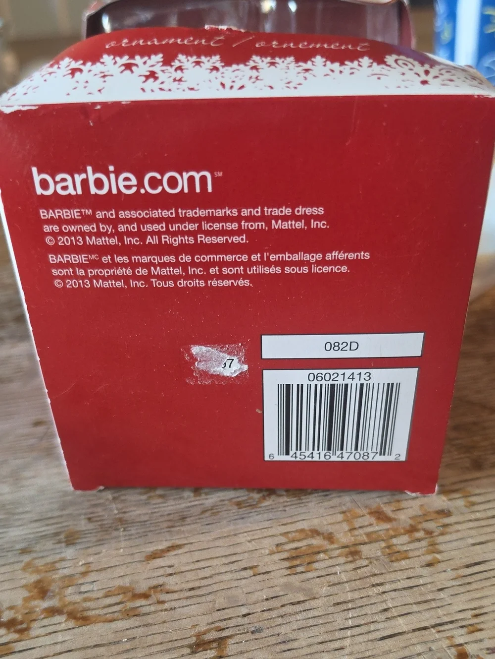 Barbie Holiday Ornament